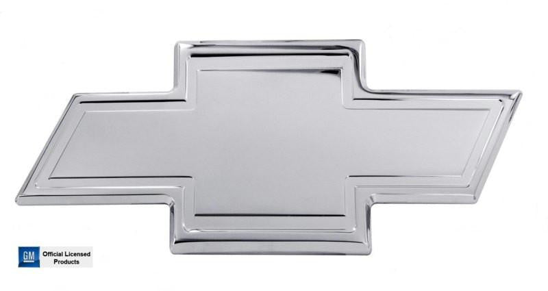 All Sales Chevy Bowtie Tailgate Emblem W-Border- Polished