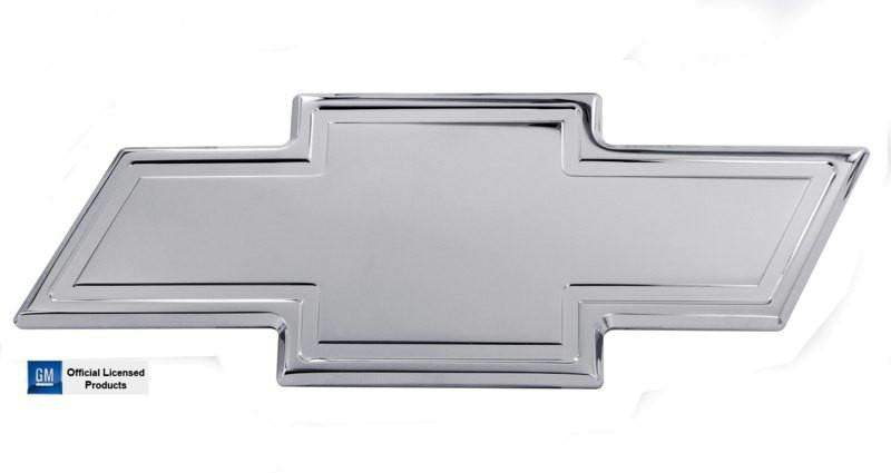 All Sales Chevy Bowtie Grille Emblem W-Border- Chrome