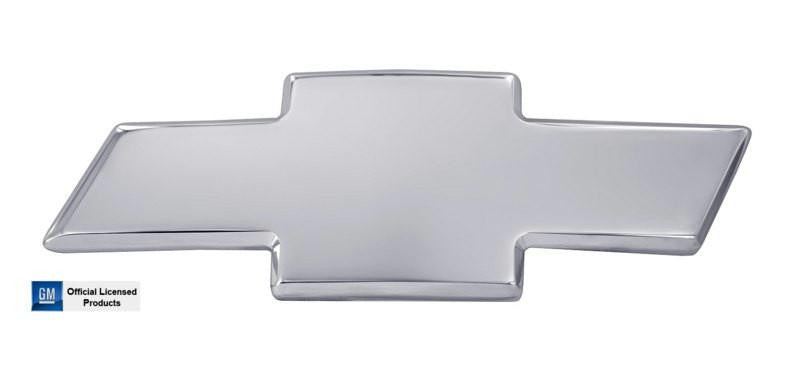 All Sales Chevy Bowtie Grille Emblem W-O Border- Chrome