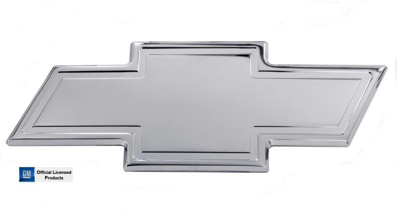 All Sales Chevy Bowtie Grille Emblem W-Border- Chrome