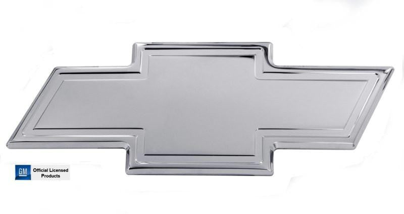 All Sales Chevy Bowtie Grille Emblem W-Border- Polished