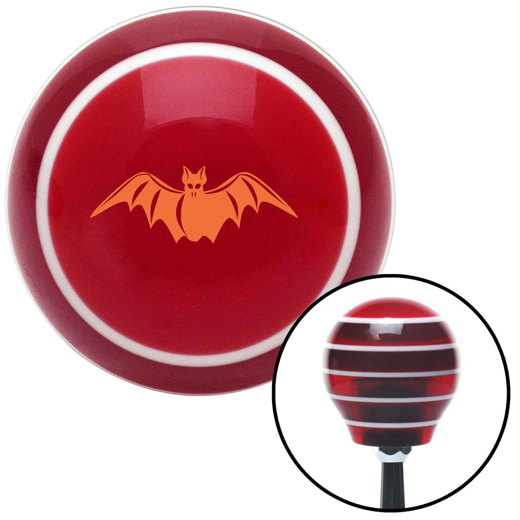 Orange Bat Red Stripe Shift Knob with M16 x 15 Insert