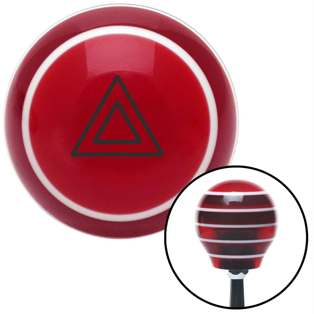 Orange Automotive Emergency Indicator Red Stripe Shift Knob with M16 x 15 Insert