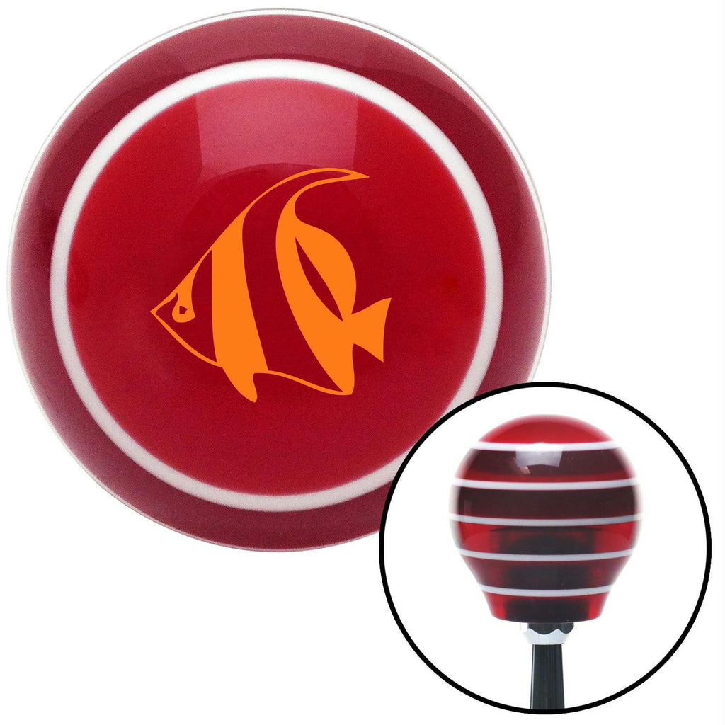 Orange Clown Fish Red Stripe Shift Knob with M16 x 15 Insert