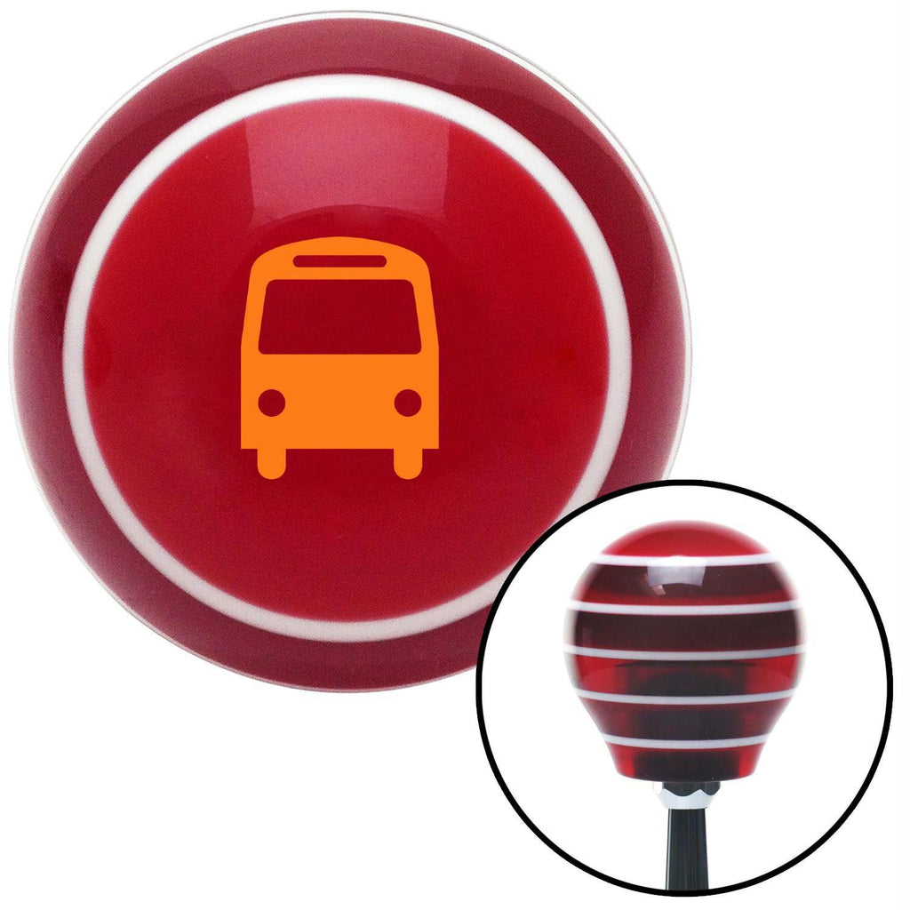 Orange Bus Red Stripe Shift Knob with M16 x 15 Insert