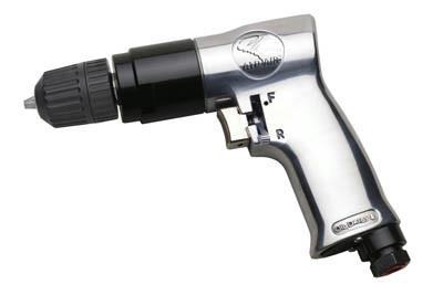 3-8-Inch Reversible Air Drill With Keyless Chuck