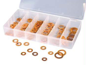 110 Piece Copper Washer Assortment