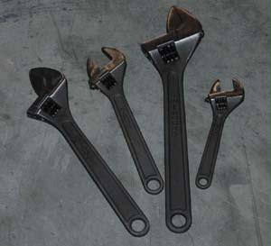 4 Piece Adjustable Wrench Set