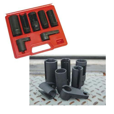 7-Piece Oxygen Sensor and Sending Unit Socket Set