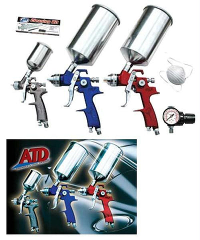 9 Piece HVLP Spray Gun Set