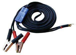 25 Ft 4 Gauge 600 Amp Plug-In Booster Cables