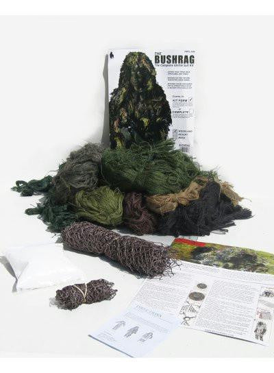 BUSHRAG Ultralight Ghillie Suit Kit Woodland