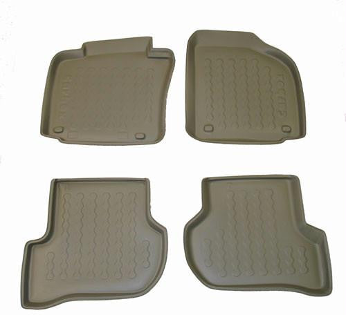 2003-2007 Volkswagen Golf V Carbox 4 Pc Floor Tray Set - Beige