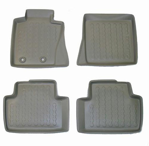 2004-2007 BMW X3 Carbox 4 Pc Floor Tray Set - Grey