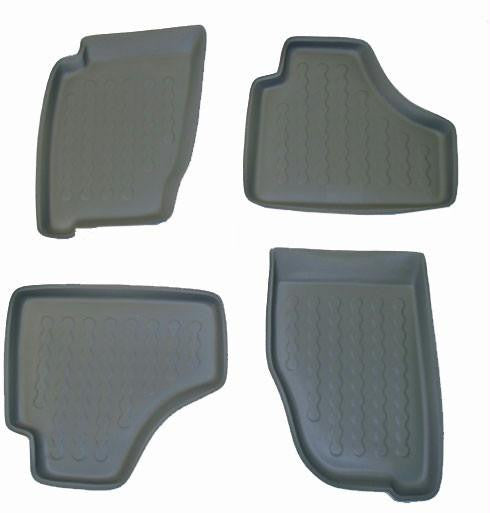 2001-2007 Jeep Liberty 4-pc Floor Tray Set - Beige