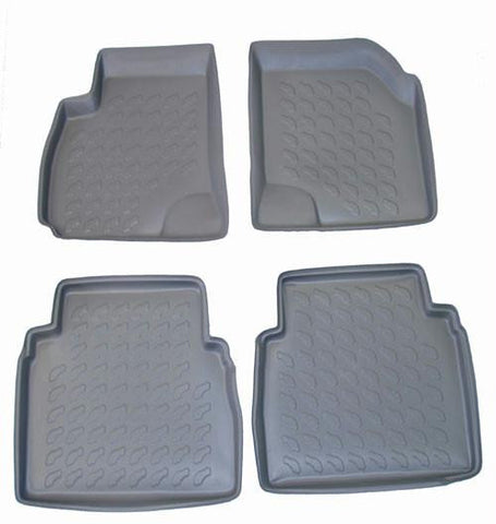 2001-2006 Hyundai Santa Fe Carbox 4 Pc Floor Tray Set - Beige