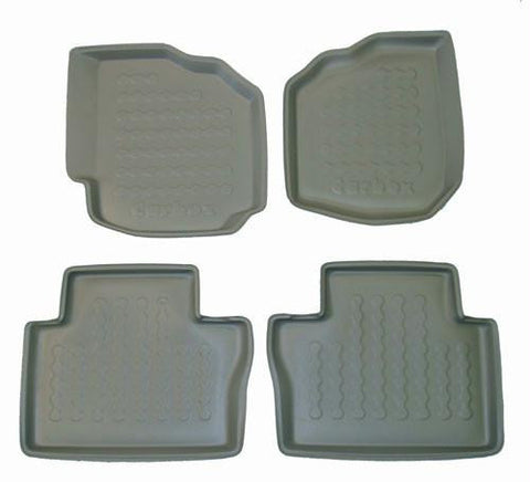 2006-2007 Volvo S80 Carbox 4 Pc Floor Tray Set - Beige