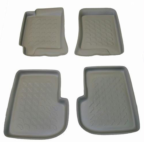 1997-2007 Subaru Forester Carbox 4 Pc Floor Tray Set - Beige