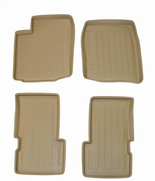 2001-2007 Suzuki Grand Vitara XL7 Carbox 4 Pc Floor Tray Set - Beige