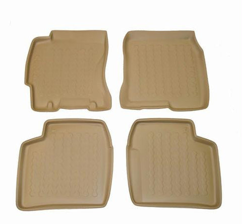 2004-2008 Toyota Prius Carbox 4 Pc Floor Tray Set - Beige