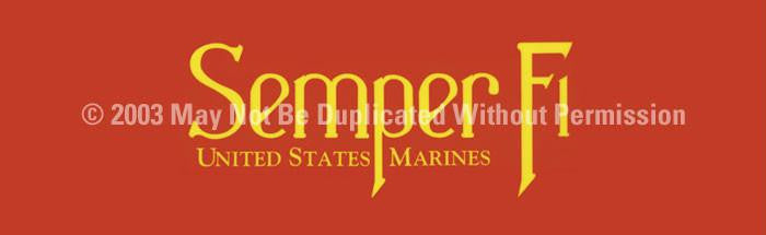 Window Graphic - 16x54 Semper Fi