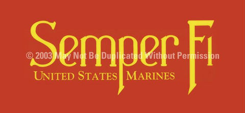 Window Graphic - 30x65 Semper Fi