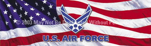 Window Graphic - 16x54 U.S. Air Force Logo