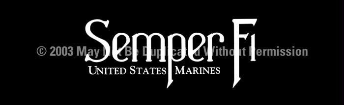 Window Graphic - 20x65 Semper Fi 2