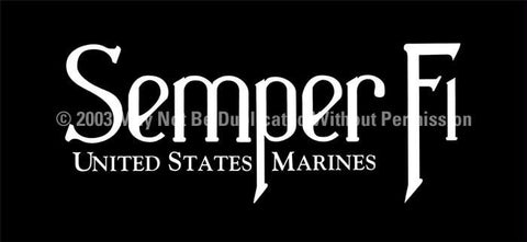 Window Graphic - 30x65 Semper Fi 2