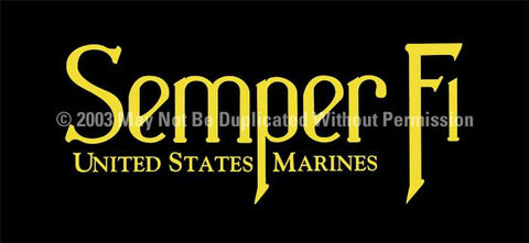 Window Graphic - 30x65 Semper Fi 3