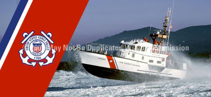 Window Graphic - 30x65 Coast Guard Lifeboat Logo