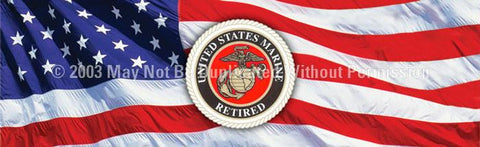 Window Graphic - 16x54 U.S. Marines Retired