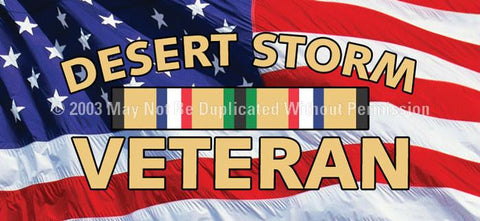 Window Graphic - 30x65 Desert Storm Veteran