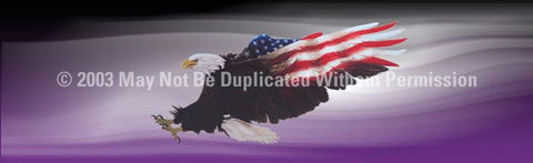 Window Graphic - 16x54 Wings of Freedom Purple