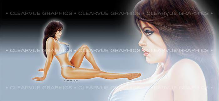 Window Graphic - 30x65 Pin-up Maggie