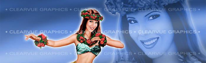 Window Graphic - 16x54 Pin-up Michelle