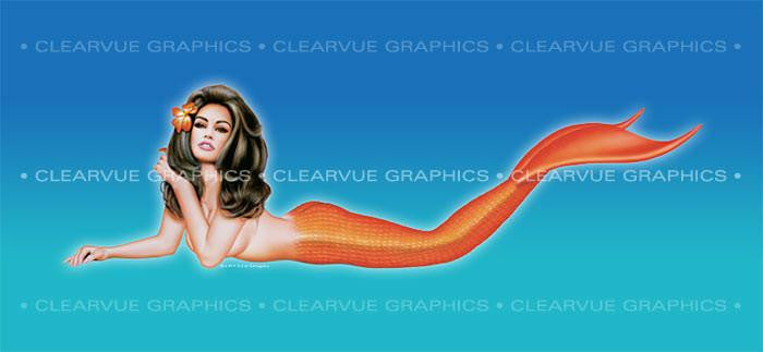 Window Graphic - 30x65 Pin-up Roxanne