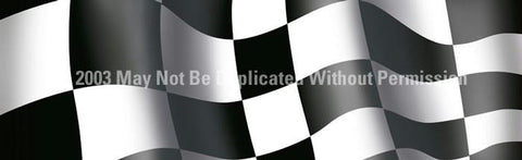 Window Graphic - 16x54 Checkered Flag