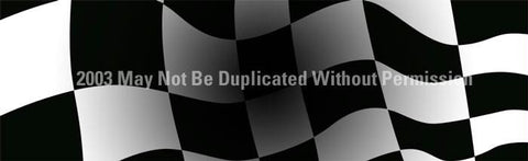 Window Graphic - 20x65 Checkered Flag with Dark Center