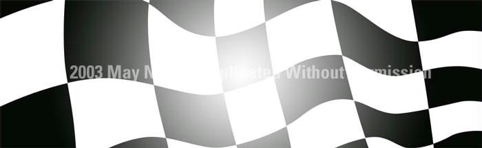 Window Graphic - 20x65 Checkered Flag with Light Center