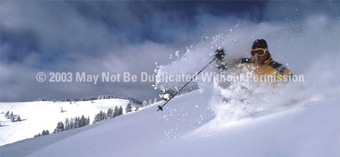 Window Graphic - 30x65 Skiing is Believing