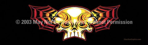 Window Graphic - 20x65 Skull Wing