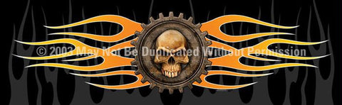 Window Graphic - 16x54 Gear Skull