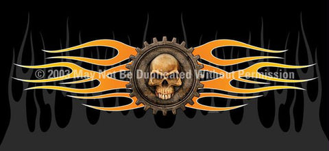 Window Graphic - 30x65 Gear Skull