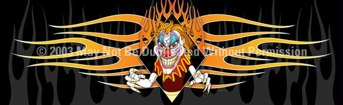 Window Graphic - 16x54 Psycho Clown