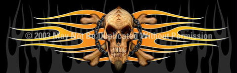 Window Graphic - 16x54 Pierced Skull