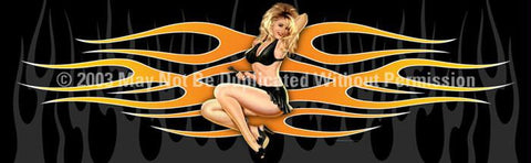 Window Graphic - 20x65 Pin Up Girl