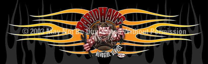 Window Graphic - 16x54 Rabid Hawg