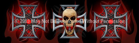 Window Graphic - 20x65 Pistons Skull