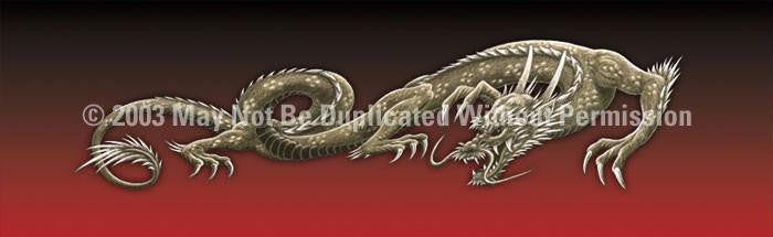 Window Graphic - 20x65 Dragon Tattoo Red